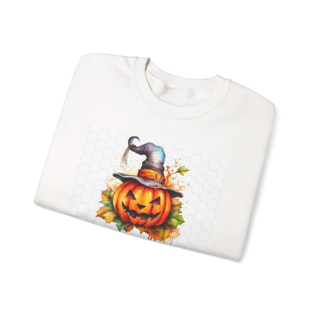 Halloween Sweatshirt Women | Pumpkin Witch Hat Crewneck | Fall Sweatshirt Women | Bonfire Sweater Pumpkin Patch Outfit