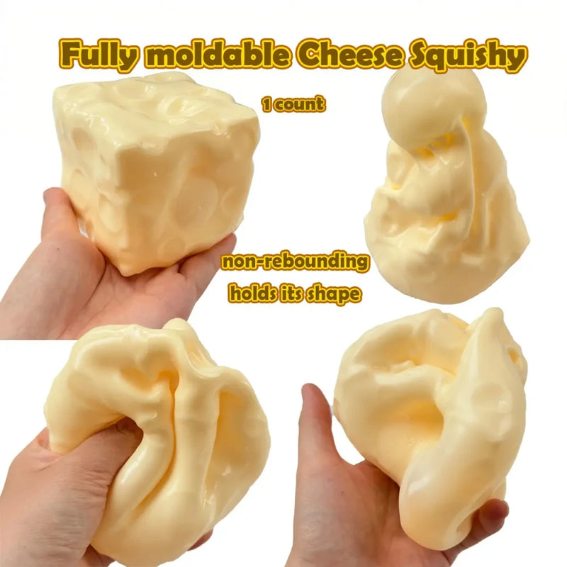 Cheese Stress Ball | Squishy Petroleum Jelly Fidget Toy