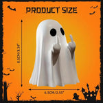 Spooky Middle Finger Ghost Figurine